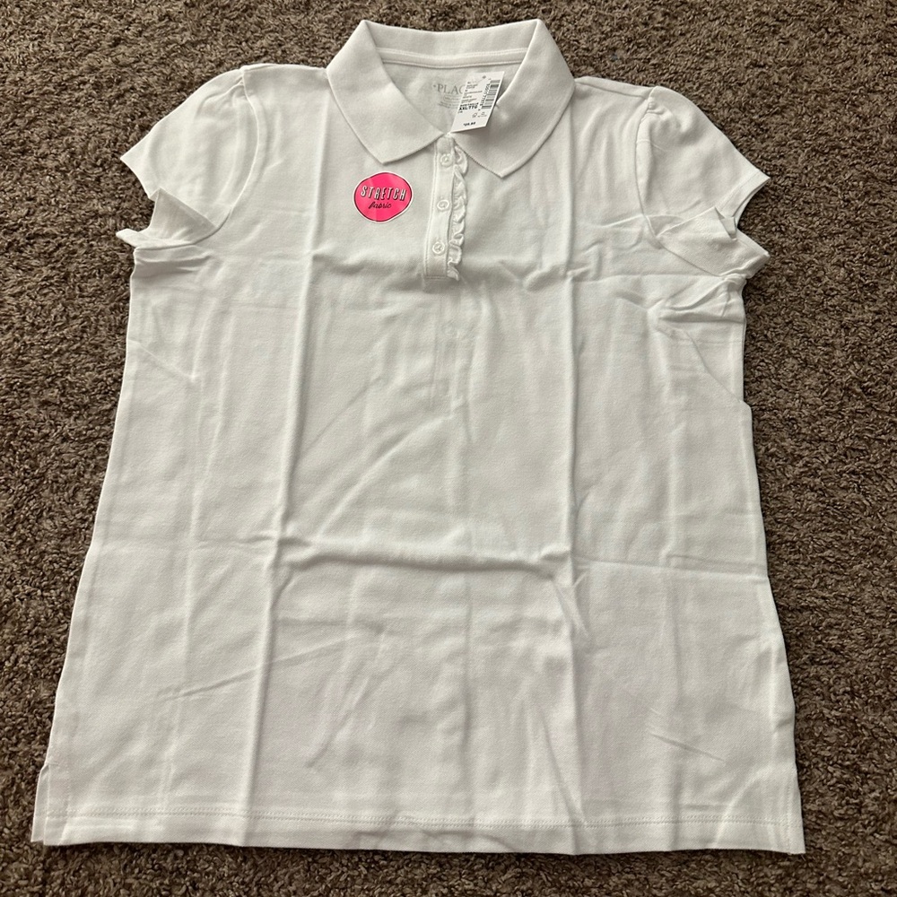 Children’s Place White Short-Sleeve Uniform Shirt Packs